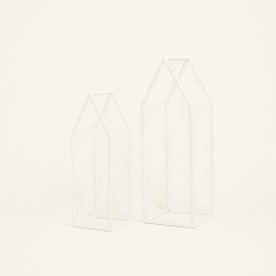 Beauty Home ΜΕΤΑΛΛΙΚΟ ΣΠΙΤΙ ΣΕΤ 2 ΤΜΧ ΛΕΥΚΟ 36 – 45 CM Beauty Home ΜΕΤΑΛΛΙΚΟ ΣΠΙΤΙ ΣΕΤ 2 ΤΜΧ ΛΕΥΚΟ 36 – 45 CM