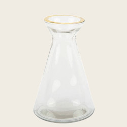 Beauty Home ΒΑΖΑΚΙ ΚΩΝΙΚΟ ΜΕ ΧΡΥΣΟ ΣΤΟΜΙΟ 11×6,8cm