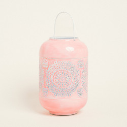 Beauty Home ΦΑΝΑΡΙ ΜΕΤΑΛΙΚΟ ΡΟΖ 30 x 20 cm Beauty Home ΦΑΝΑΡΙ ΜΕΤΑΛΙΚΟ ΡΟΖ 30 x 20 cm