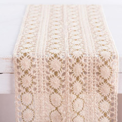 Beauty Home ΡΑΝΝΕΡ ΔΑΝΤΕΛΑ 23 cm ΕΚΡΟΥ / ΧΡΥΣΟ Beauty Home ΡΑΝΝΕΡ ΔΑΝΤΕΛΑ 23 cm ΕΚΡΟΥ / ΧΡΥΣΟ