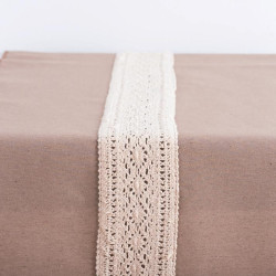 Beauty Home ΡΑΝΝΕΡ ΥΦΑΣΜΑ ΚΑΙ ΔΑΝΤΕΛΑ 45CM Beauty Home ΡΑΝΝΕΡ ΥΦΑΣΜΑ ΚΑΙ ΔΑΝΤΕΛΑ 45CM