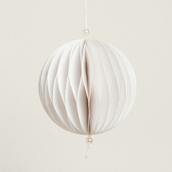 Beauty Home ΧΑΡΤΙΝΗ ΜΠΑΛΑ ΛΕΥΚΗ 15 cm Beauty Home ΧΑΡΤΙΝΗ ΜΠΑΛΑ ΛΕΥΚΗ 15 cm