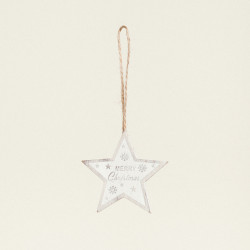 Beauty Home ΞΥΛΙΝΗ ΦΙΓΟΥΡΑ ΑΣΤΕΡΙ MERRY CRISTMAS