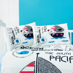 Beauty Home Ζεύγος μαξιλαροθήκες βρεφικές Art 5606 35x45 Μπλε Beauty Home Ζεύγος μαξιλαροθήκες βρεφικές Art 5606 35x45 Μπλε