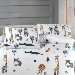 Beauty Home Ζεύγος μαξιλαροθήκες βρεφικές Art 5615 35x45 Τυρκουαζ,Εμπριμέ Beauty Home Ζεύγος μαξιλαροθήκες βρεφικές Art 5615 35x45 Τυρκουαζ,Εμπριμέ