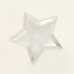 Beauty Home ΜΕΤΑΛΛΙΚΟΣ ΔΙΣΚΟΣ ΑΣΤΕΡΙ ΑΣΗΜΙ 47 x 49 x 2,5 CM Beauty Home ΜΕΤΑΛΛΙΚΟΣ ΔΙΣΚΟΣ ΑΣΤΕΡΙ ΑΣΗΜΙ 47 x 49 x 2,5 CM