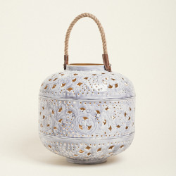 Beauty Home ΦΑΝΑΡΙ ΜΕΤΑΛΙΚΟ ΓΚΡΙ 30 x 28 cm Beauty Home ΦΑΝΑΡΙ ΜΕΤΑΛΙΚΟ ΓΚΡΙ 30 x 28 cm