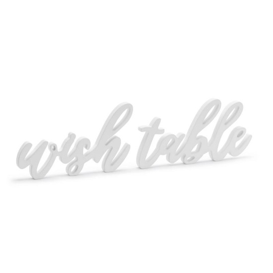 Beauty Home ΞΥΛΙΝΟ ΔΙΑΚΟΣΜΗΤΙΚΟ “WISH TABLE” 40x10cm
