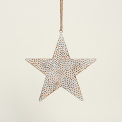 Beauty Home ΜΕΤΑΛΛΙΚΟ ΑΣΤΕΡΙ ΛΕΥΚΟ / ΧΡΥΣΟ 31 cm Beauty Home ΜΕΤΑΛΛΙΚΟ ΑΣΤΕΡΙ ΛΕΥΚΟ / ΧΡΥΣΟ 31 cm