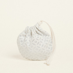 Beauty Home ΠΟΥΓΚΙ ΟΒΑΛ ΜΕ ΚΟΡΔΟΝΙ 13 x 14 cm ΖΑΚΑΡ ΕΚΡΟΥ-ΑΣΗΜΙ Beauty Home ΠΟΥΓΚΙ ΟΒΑΛ ΜΕ ΚΟΡΔΟΝΙ 13 x 14 cm ΖΑΚΑΡ ΕΚΡΟΥ-ΑΣΗΜΙ