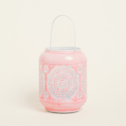 Beauty Home ΦΑΝΑΡΙ ΜΕΤΑΛΙΚΟ ΡΟΖ 15 x 20 cm Beauty Home ΦΑΝΑΡΙ ΜΕΤΑΛΙΚΟ ΡΟΖ 15 x 20 cm