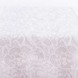 Beauty Home ΡΑΝΝΕΡ ΜΕ ΤΥΠΩΜΑ ΛΕΥΚΗ ΔΑΝΤΕΛΑ