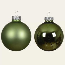 Beauty Home ΓΥΑΛΙΝΕΣ ΜΠΑΛΕΣ ΛΑΔΙ 10 CM 6 ΤΜΧ