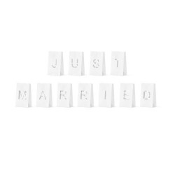 Beauty Home XΑΡΤΙΝΑ ΦΑΝΑΡΙΑ Just Married, 11.5x19x7cm 11 τεμ Beauty Home XΑΡΤΙΝΑ ΦΑΝΑΡΙΑ Just Married, 11.5x19x7cm 11 τεμ