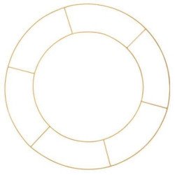 Beauty Home ΜΕΤΑΛΛΙΚΟΣ ΚΥΚΛΟΣ ΔΙΠΛΟΣ 60 CM Beauty Home ΜΕΤΑΛΛΙΚΟΣ ΚΥΚΛΟΣ ΔΙΠΛΟΣ 60 CM