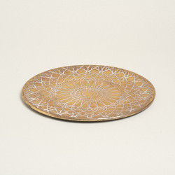 Beauty Home ΠΙΑΤΕΛΑ ΜΕΤΑΛΛΙΚΗ ΧΡΥΣΟ ΑΝΤΙΚΕ ΑΝΑΓΛΥΦΗ 38 cm Beauty Home ΠΙΑΤΕΛΑ ΜΕΤΑΛΛΙΚΗ ΧΡΥΣΟ ΑΝΤΙΚΕ ΑΝΑΓΛΥΦΗ 38 cm