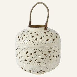 Beauty Home ΦΑΝΑΡΙ ΜΕΤΑΛΛΙΚΟ ΕΚΡΟΥ 28 x 30 CM Beauty Home ΦΑΝΑΡΙ ΜΕΤΑΛΛΙΚΟ ΕΚΡΟΥ 28 x 30 CM