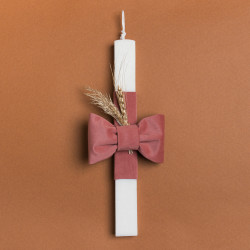 Beauty Home ΛΑΜΠΑΔΑ 33cm ΜΟΝΟΧΡΩΜΟΣ ΦΙΟΓΚΟΣ ΒΕΛΟΥΔΟ ΣΑΠΙΟ ΜΗΛΟ ΣΕ ΣΥΣΚΕΥΑΣΙΑ ΔΩΡΟΥ