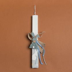 Beauty Home ΛΑΜΠΑΔΑ ΛΕΥΚΗ 33cm ΤΣΟΧΙΝΟΣ ΛΑΓΟΣ ΣΕ ΣΥΣΚΕΥΑΣΙΑ ΔΩΡΟΥ