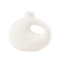 Beauty Home Βάζο Γκρέις Λευκό 13 x 14 CM