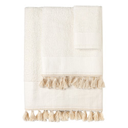 Beauty Home Σετ πετσέτες 3τμχ με φουντάκια Art 3442 (30x50+50x90+70x140) Εκρού Beauty Home Σετ πετσέτες 3τμχ με φουντάκια Art 3442 (30x50+50x90+70x140) Εκρού