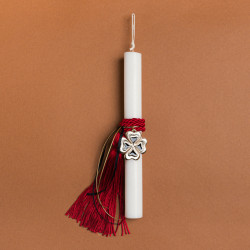 Beauty Home ΛΑΜΠΑΔΑ 33cm ΚΟΚΚΙΝΗ ΦΟΥΝΤΑ ΚΑΙ ΤΕΤΡΑΦΥΛΛΟ ΣΜΑΛΤΟ ΣΕ ΣΥΣΚΕΥΑΣΙΑ ΔΩΡΟΥ