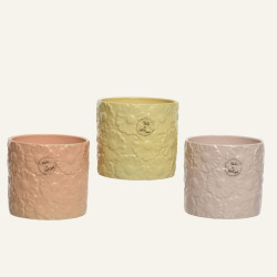 Beauty Home Κασπώ Πήλινο με Ανάγλυφο Σχέδιο Λουλουδιών
12.8cm x 13.1cm