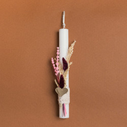 Beauty Home ΛΑΜΠΑΔΑ 25cm ΑΠΟΞΗΡΑΜΕΝΑ ΜΕ ΚΑΡΔΙΑ PLEXI GLASS ΜΠΟΡΝΤΩ ΣΕ ΣΥΣΚΕΥΑΣΙΑ ΔΩΡΟΥ