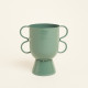 Beauty Home Βάζο Μεταλλικό  15 cm x 10 cm x 16 cm  Σομόν
