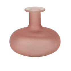 Beauty Home Γυάλινο Βάζο Emy Ροζ 12 x 11 CM – 470ml