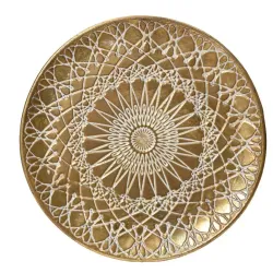 Beauty Home ΠΙΑΤΕΛΑ ΜΕΤΑΛΛΙΚΗ ΧΡΥΣΟ ΑΝΤΙΚΕ ΑΝΑΓΛΥΦΗ 38 cm Beauty Home ΠΙΑΤΕΛΑ ΜΕΤΑΛΛΙΚΗ ΧΡΥΣΟ ΑΝΤΙΚΕ ΑΝΑΓΛΥΦΗ 38 cm