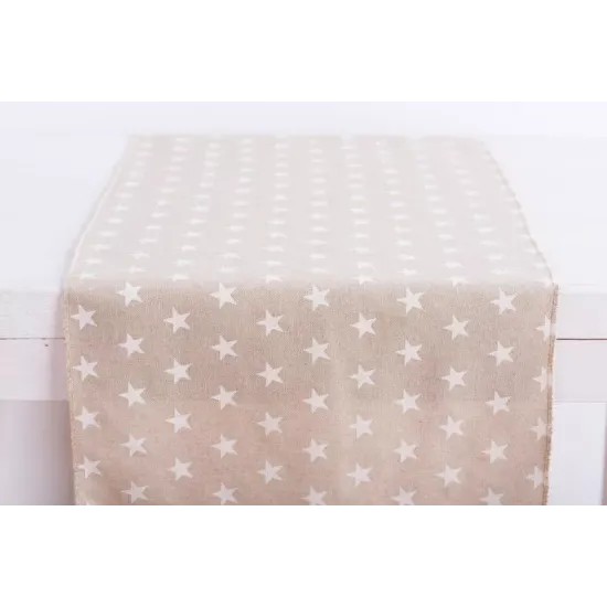 Beauty Home ΡΑΝΝΕΡ ΑΣΤΕΡΙ ΛΕΥΚΟ   32 cm x 1,5 m