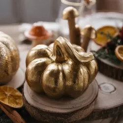 Beauty Home ΚΟΛΟΚΥΘΑ ΧΡΥΣΗ ΡΗΤΙΝΗΣ Ø10×8,5cm