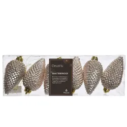 Beauty Home ΑΘΡΑΥΣΤΟ ΚΟΥΚΟΥΝΑΡΙ ΣΑΜΠΑΝΙ ΜΕ ΓΚΛΙΤΕΡ 4,5 x 8 cm ΣΕΤ 6 ΤΜΧ