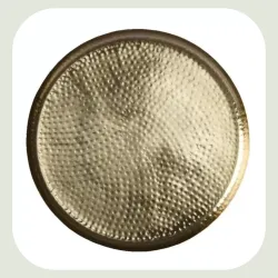 Beauty Home ΔΙΣΚΟΣ ΜΕΤΑΛΛΙΚΟΣ ΧΡΥΣΟΣ 26 cm