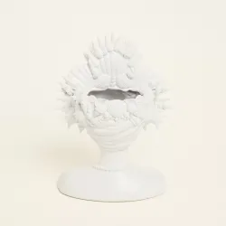 Beauty Home Βάζο Προτομή Λευκο17.3 x 11,7 x 23 cm