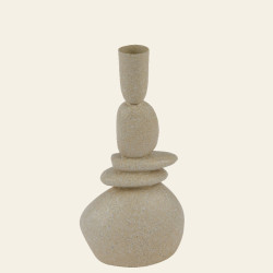 Beauty Home Κηροπήγιο Με Όψη Πέτρας 6 x 9.6 x 19.5 CM Beauty Home Κηροπήγιο Με Όψη Πέτρας 6 x 9.6 x 19.5 CM