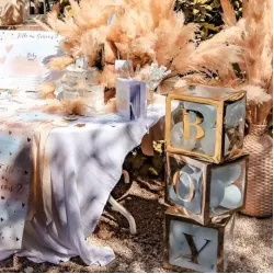 Beauty Home ΚΥΒΟΣ ΧΡΥΣΟ 30X30X30CM