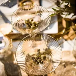 Beauty Home ΞΥΛΙΝΕΣ ΠΕΡΛΕΣ ΜΕ ΧΡΥΣΟ ΓΚΛΙΤΕΡ 12 ΤΜΧ 1,6 CM