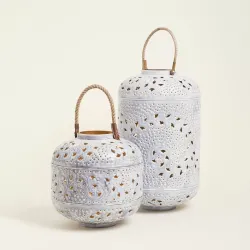 Beauty Home ΦΑΝΑΡΙ ΜΕΤΑΛΙΚΟ ΓΚΡΙ 30 x 28 cm Beauty Home ΦΑΝΑΡΙ ΜΕΤΑΛΙΚΟ ΓΚΡΙ 30 x 28 cm