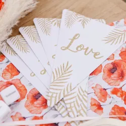 Beauty Home ΧΑΡΤΙΝΗ ΓΙΡΛΑΝΤΑ LOVE 15x21cm Beauty Home ΧΑΡΤΙΝΗ ΓΙΡΛΑΝΤΑ LOVE 15x21cm
