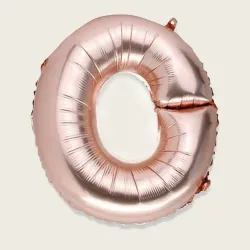 Beauty Home ΜΠΑΛΟΝΙ ΓΡΑΜΜΑ “O”  36cm ΡΟΖ ΧΡΥΣΟ Beauty Home ΜΠΑΛΟΝΙ ΓΡΑΜΜΑ “O”  36cm ΡΟΖ ΧΡΥΣΟ