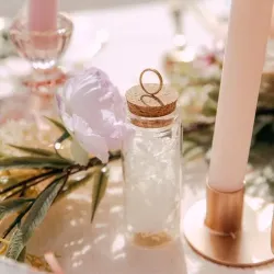 Beauty Home ΓΥΑΛΙΝΟΣ ΣΩΛΗΝΑΣ ΜΕ ΑΠΟΞΗΡΑΜΕΝΗ ΟΡΤΑΝΣΙΑ ΕΚΡΟΥ  3,7 x 9 cm