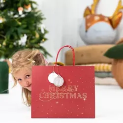 Beauty Home ΧΑΡΤΙΝΗ ΤΣΑΝΤΑ MERRY CHRISTMAS ΚΟΚΚΙΝΗ 32.5×26.5×11.5cm Beauty Home ΧΑΡΤΙΝΗ ΤΣΑΝΤΑ MERRY CHRISTMAS ΚΟΚΚΙΝΗ 32.5×26.5×11.5cm