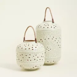 Beauty Home ΦΑΝΑΡΙ ΜΕΤΑΛΙΚΟ ΕΚΡΟΥ 51 x 28 cm Beauty Home ΦΑΝΑΡΙ ΜΕΤΑΛΙΚΟ ΕΚΡΟΥ 51 x 28 cm