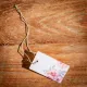 Beauty Home 12 ΕΤΙΚΕΤΕΣ ΦΛΟΡΑΛ ΜΕ ΚΟΡΔΟΝΙ 4.5X7.5CM