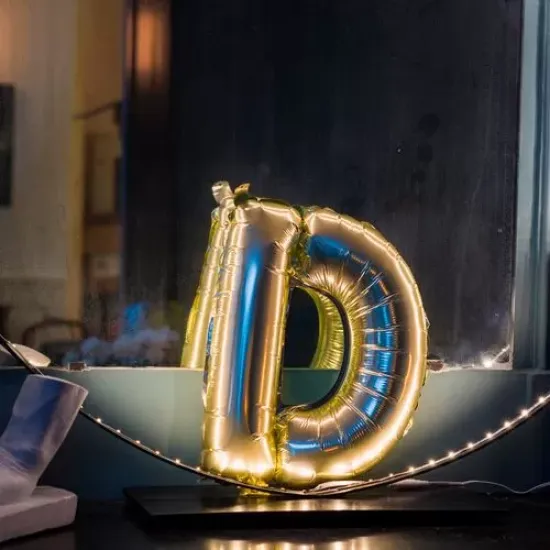 Beauty Home ΜΠΑΛΟΝΙ ΓΡΑΜΜΑ “D” 36cm ΧΡΥΣΟ
