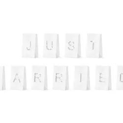 Beauty Home XΑΡΤΙΝΑ ΦΑΝΑΡΙΑ Just Married, 11.5x19x7cm 11 τεμ Beauty Home XΑΡΤΙΝΑ ΦΑΝΑΡΙΑ Just Married, 11.5x19x7cm 11 τεμ