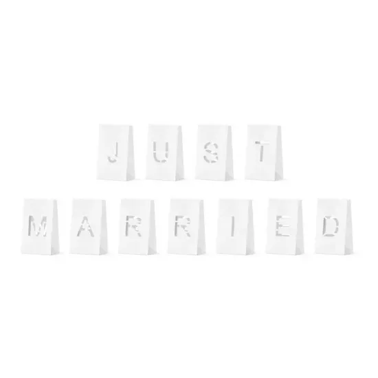 Beauty Home XΑΡΤΙΝΑ ΦΑΝΑΡΙΑ Just Married, 11.5x19x7cm 11 τεμ