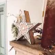 Beauty Home ΞΥΛΙΝΟ ΑΣΤΕΡΙ ΜΕ ΓΚΛΙΤΕΡ 22 x 22 x 4,5 cm